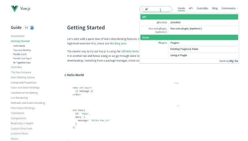Vue.js demo